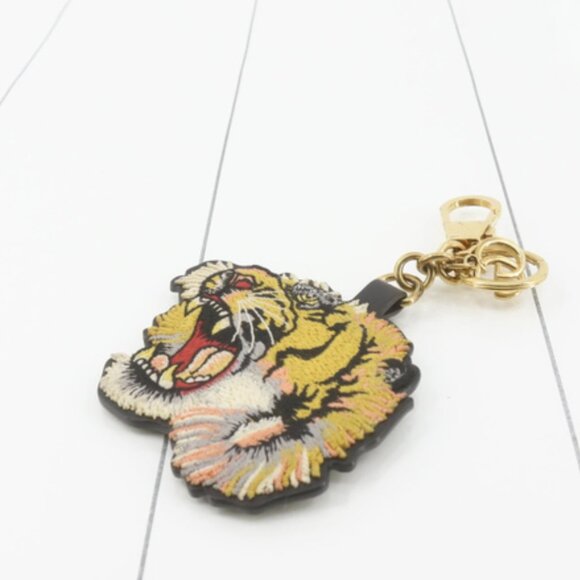Gucci Embroidered Tiger Keychain Bag Charm - Picture 3 of 5